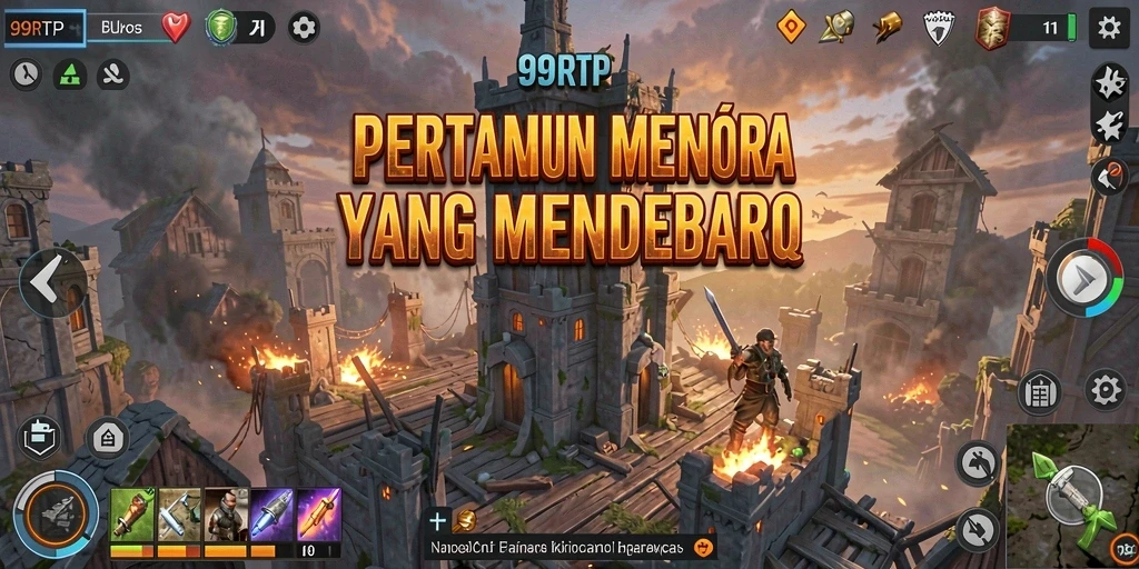 Tangkapan layar gameplay 99RTP yang menunjukkan aksi menara pertahanan.