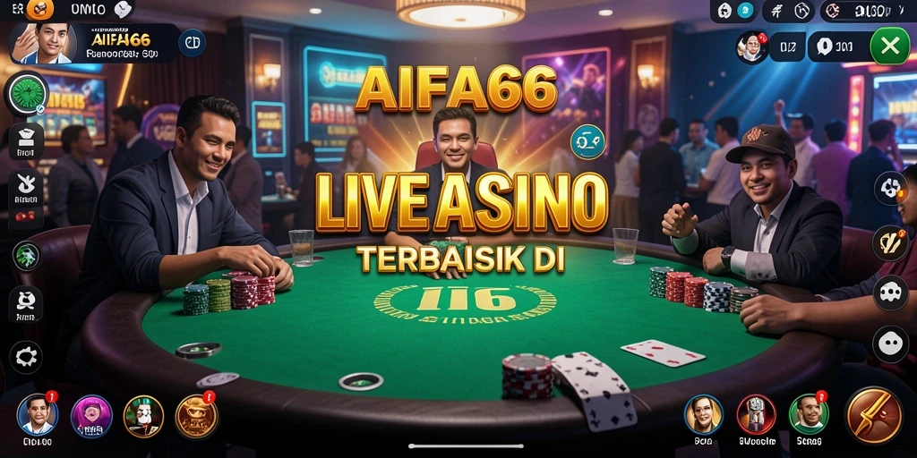 Tampilan permainan Live Casino yang mendebarkan di AIFA66.