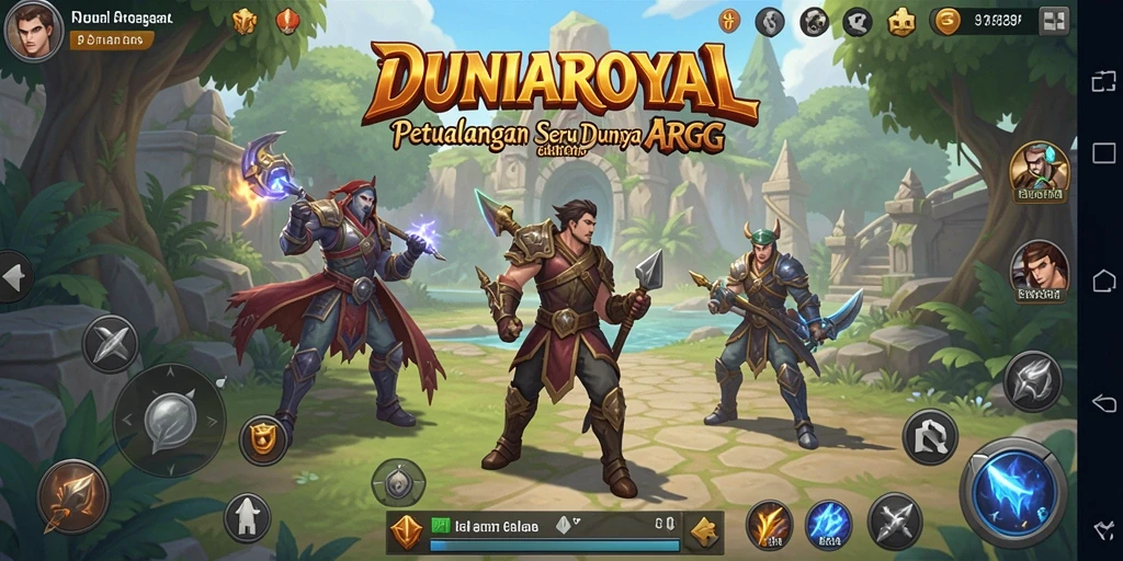 Gameplay DUNIAROYAL yang menakjubkan dan mendebarkan.