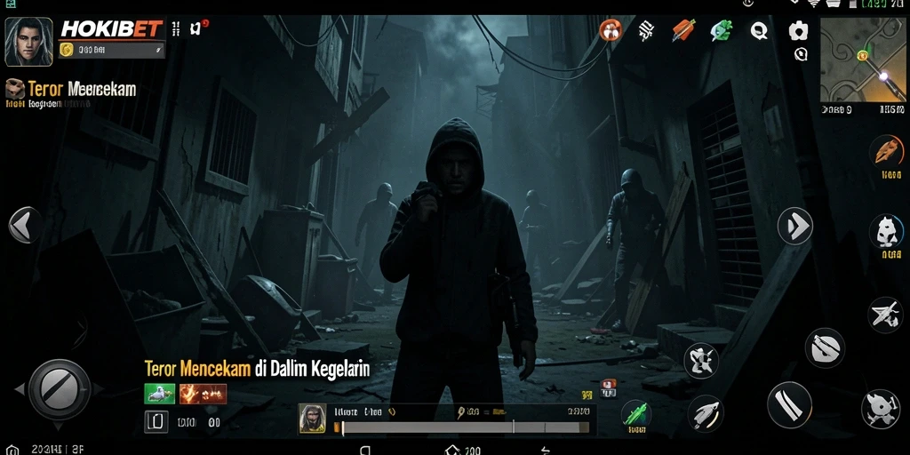 Gameplay HOKIBET yang menegangkan dan atmosfer menyeramkan.