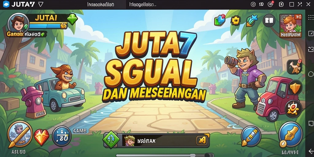 Tangkapan layar JUTA7 menampilkan aksi seru dan gameplay santai yang menyenangkan.