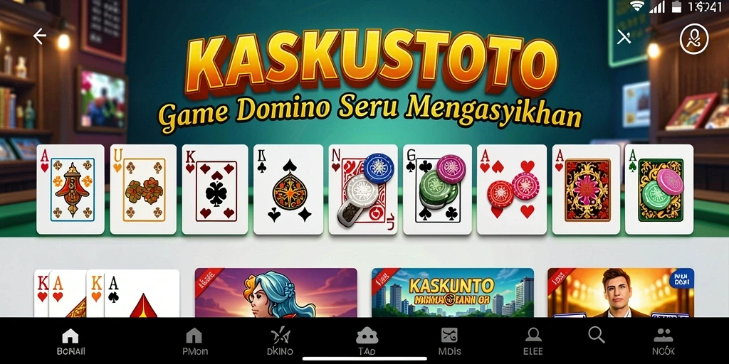 Tampilan gameplay KASKUSTOTO yang menegangkan dan seru ala Domino.