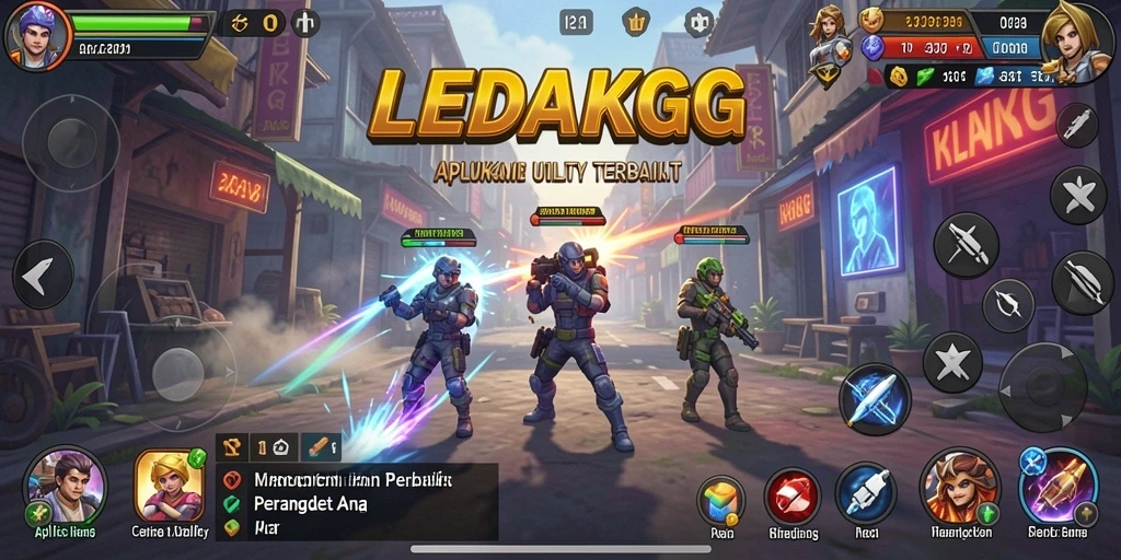 Tampilan antarmuka aplikasi LEDAKGG untuk pengoptimalan Utility.