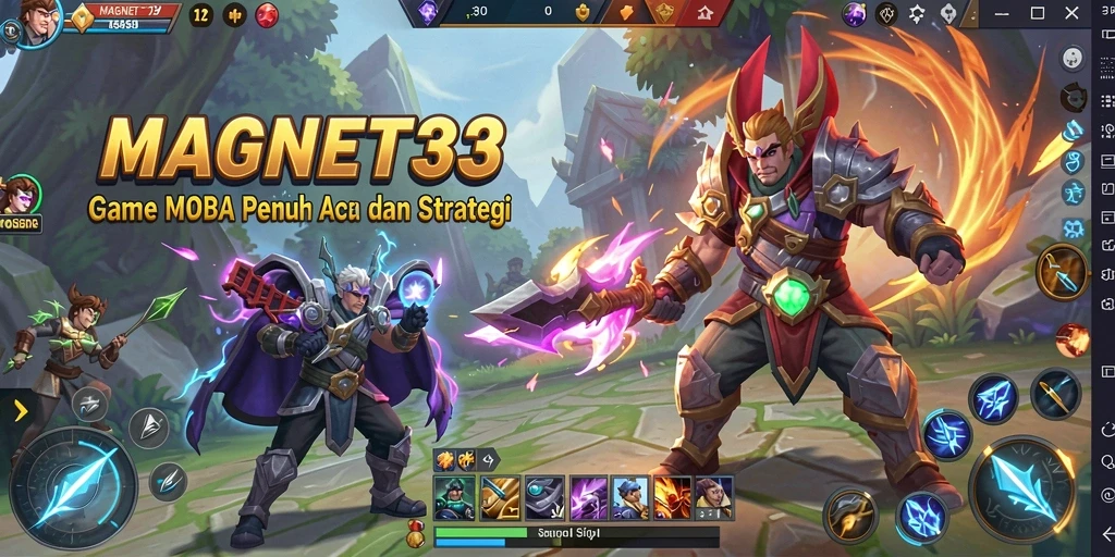 Tangkapan layar gameplay MAGNET33 yang menampilkan pertempuran seru.
