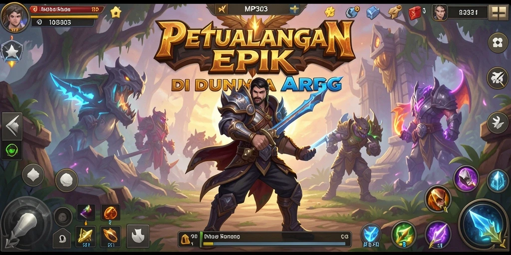 Menampilkan aksi pertempuran seru dalam dunia ARPG yang menakjubkan.