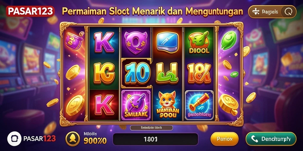 Gameplay Slot PASAR123 yang seru dan mengasyikkan.