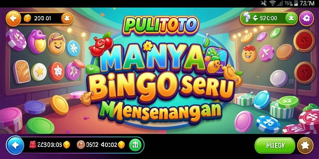 Tampilan gameplay PULITOTO dengan suasana Bingo yang seru.