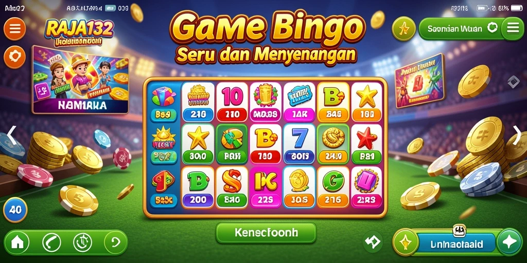 Screenshot gameplay yang menarik dari <strong>RAJA132</strong> menunjukkan keseruan bermain Bingo.