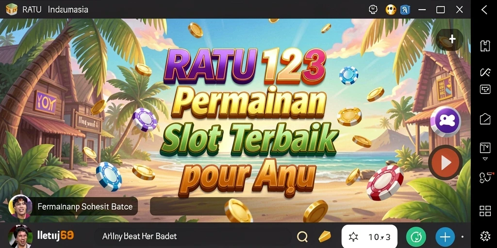 Tangkapan layar gameplay RATU123 yang menampilkan suasana permainan Slot yang seru.