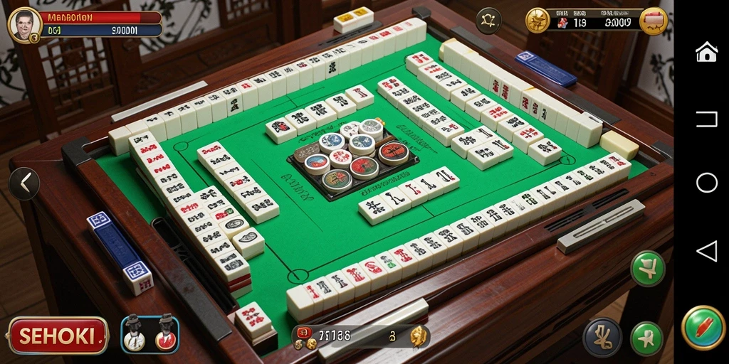 Tampilan permainan Mahjong yang menarik di SEHOKI.