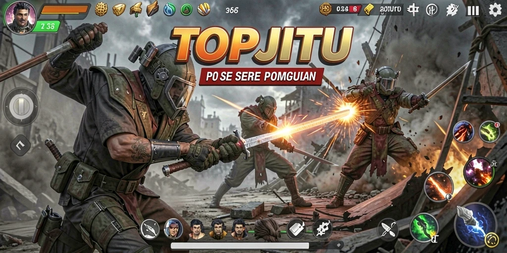 Tampilan menarik dari gameplay seru di TOPJITU.
