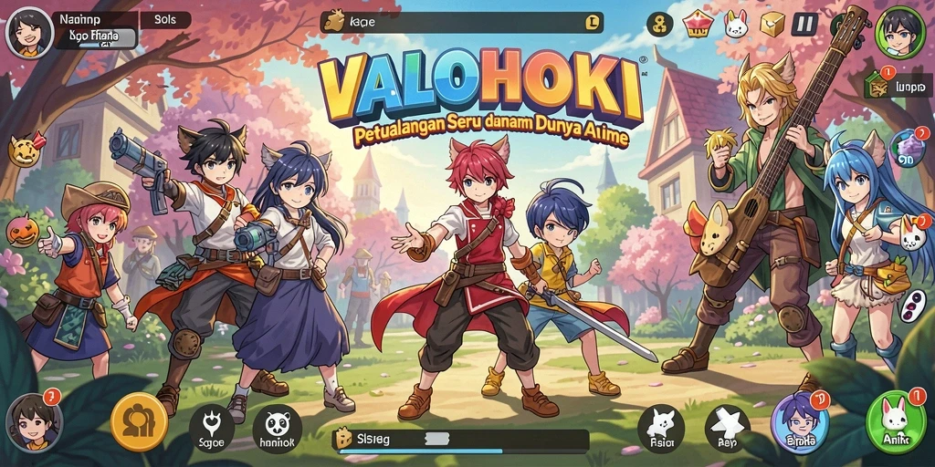 Tampilan gameplay yang seru dari VALOHOKI.